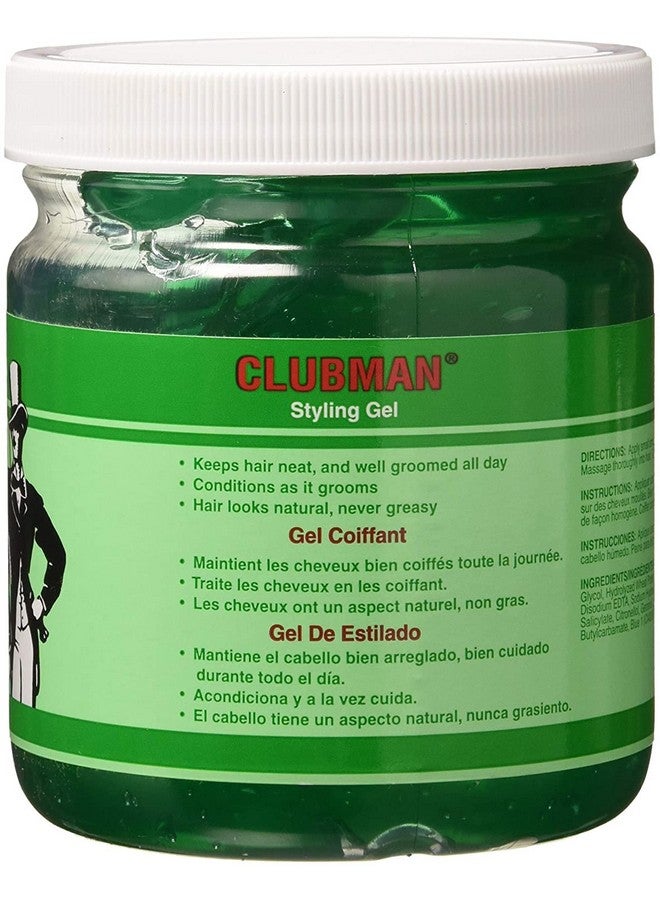 Lubman Style Gel Men'S 16Oz Jar (6 Pack)