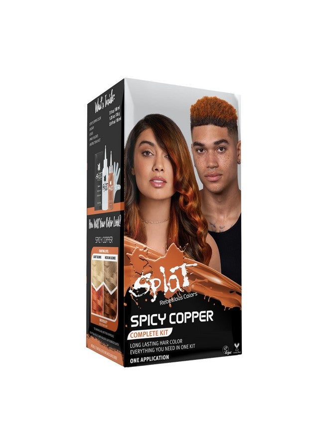 Plat Semipermanent Complete Hair Color Kit/Spicy Copper