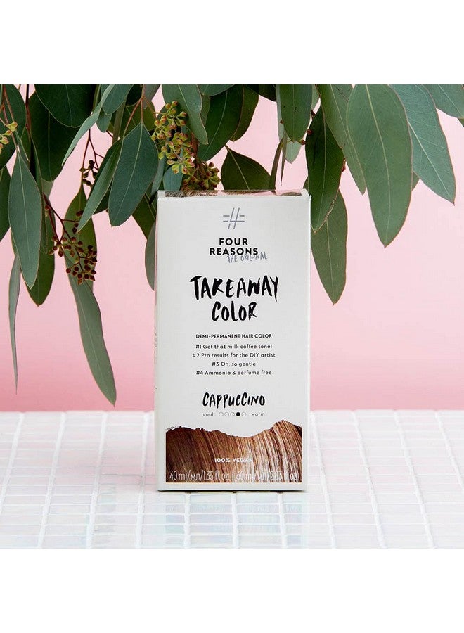 Our Reasons Original Takeaway Color Cappuccino 7.35 Warm Light Brown Demipermanent Hair Color Ammoniafree And Fragrancefree Hair Dye 100% Vegan & Cruelty Free