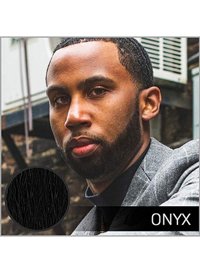 Olt Grooming Instant Beard Color Single Pack Smudge And Water Resistant Quick Drying Brush On Color For Beards Mustaches And Eyebrows 0.35 Fl Oz (10 Ml) Onyx (Black)