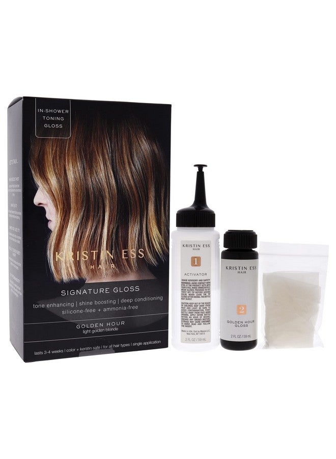Ristin Ess Signature Hair Gloss Treatment  Brightening And Toning Glaze For Unisex/Women'S Hair In 1 Application Golden Hour (Pack Of 1)