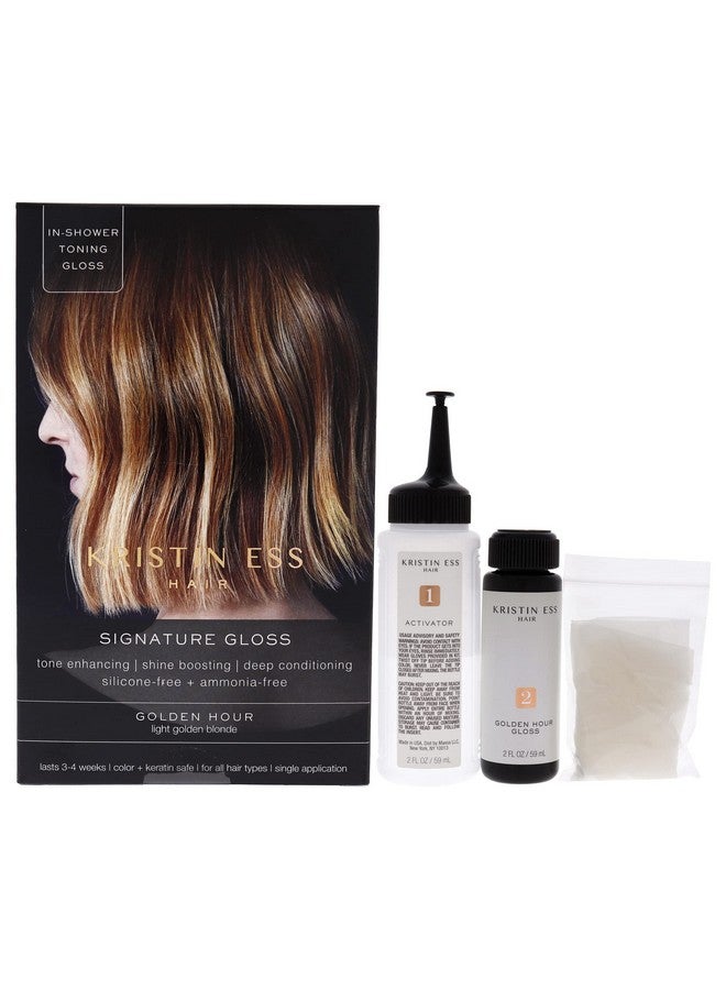 Ristin Ess Signature Hair Gloss Treatment  Brightening And Toning Glaze For Unisex/Women'S Hair In 1 Application Golden Hour (Pack Of 1)