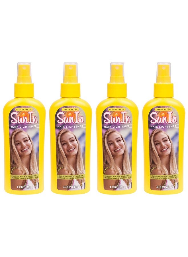 Sunin Hair Lightener Spray Lemon Fresh 4.70 Oz (Pack Of 4)