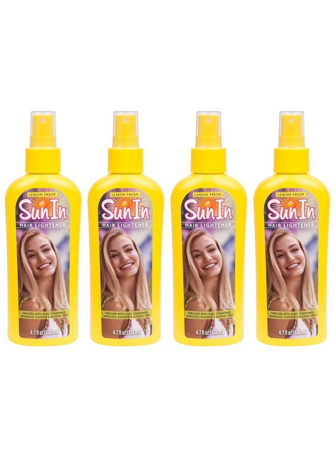 Sunin Hair Lightener Spray Lemon Fresh 4.70 Oz (Pack Of 4)