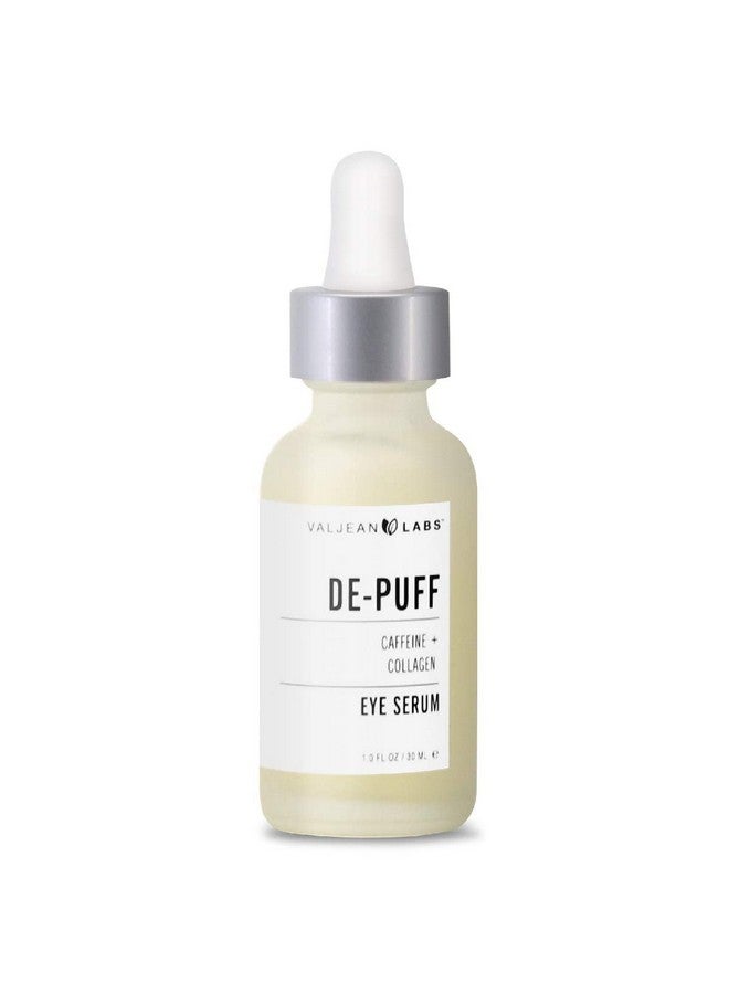 Aljean Labs Depuff Eye Serum ; Caffeine + Collagen ; Helps To Reduce Under Eye Puffiness And Combat Signs Of Aging ; Paraben Free Cruelty Free Made In Usa (1 Oz)