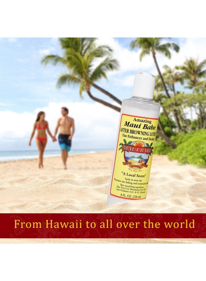 Aui Babe Before And After Browning Lotion [2Pack] Before And After Sun Tan Made In Usa 8 Ounces