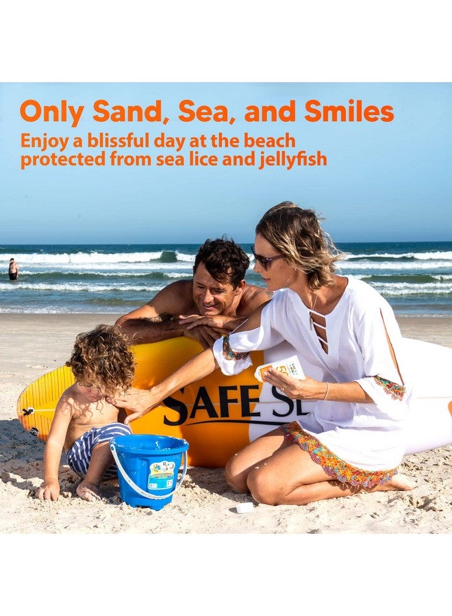 Afe Sea Jellyfish Stingblocking Sunscreen For Kids Spf 50+ Lotion 4Oz Waterproof Biodegradable Coral Reefsafe Body And Face Sunscreen Antijellyfish And Sealice Sting Protection.