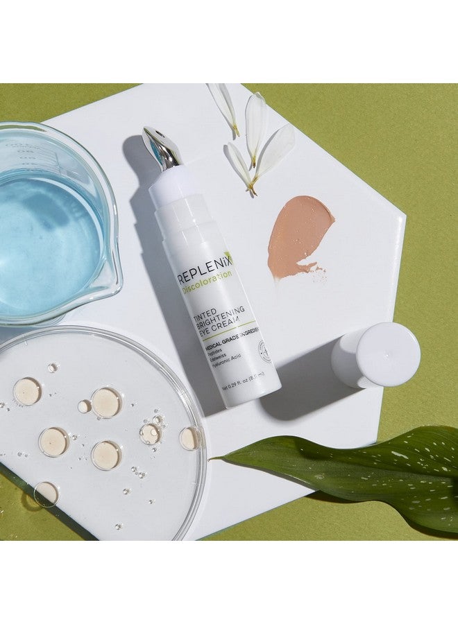 Eplenix Tinted Brightening Eye Cream Firming Under Eye Dark Circle Treatment Improves Fine Lines Wrinkles Puffiness And Hyperpigmentation Undereye Pigment Corrector 0.29 Oz.