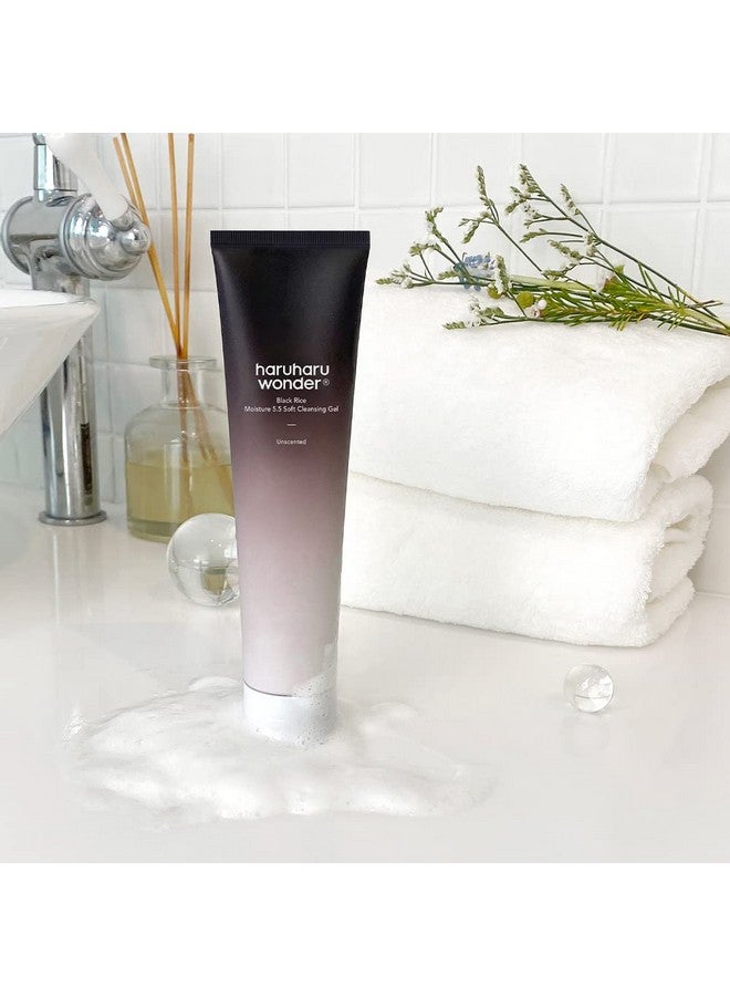 Aruharu Wonder Black Rice Moisture 5.5 Soft Cleansing Gel 100Ml Fermented Black Rice Face Wash Foam Cleanser