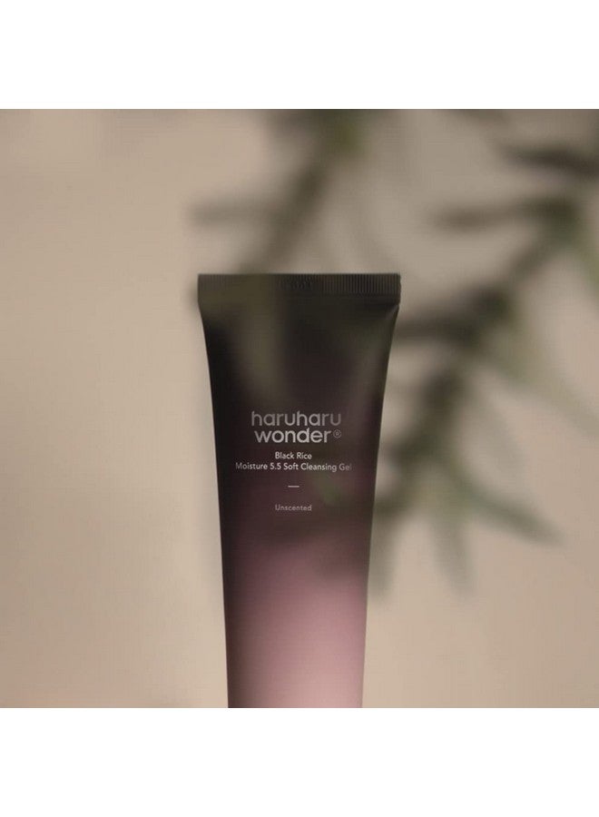 Aruharu Wonder Black Rice Moisture 5.5 Soft Cleansing Gel 100Ml Fermented Black Rice Face Wash Foam Cleanser
