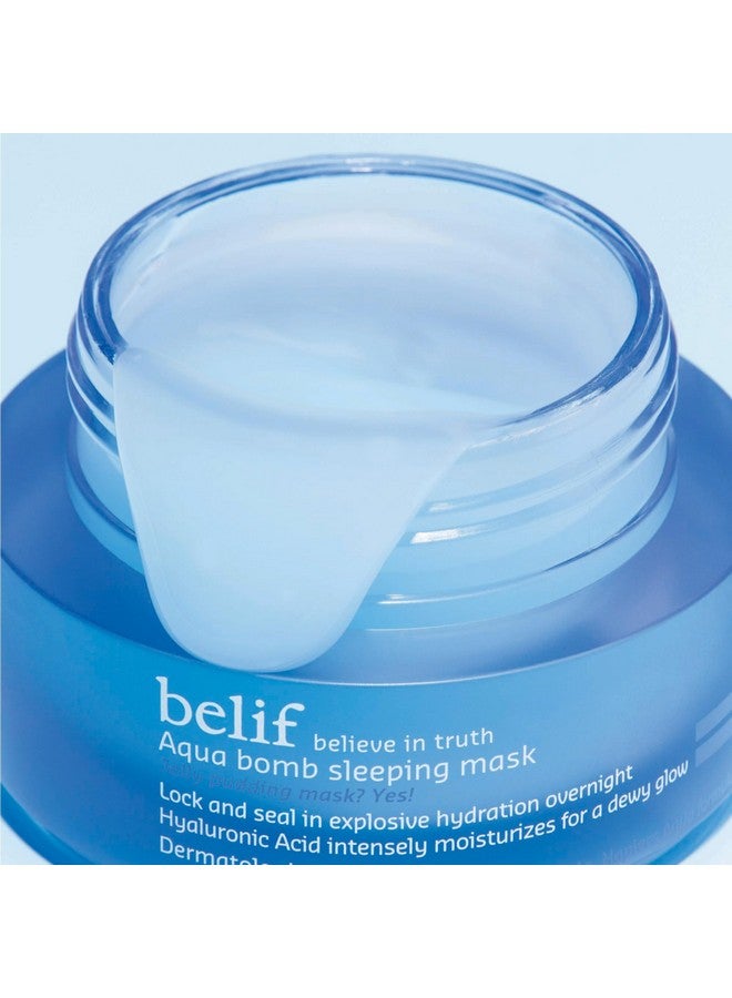 Elif Aqua Bomb Sleeping Mask ; Hydrating Herbs Rejuvenate Soothe & Replensihe Fatigued Skin ; Antioxidants & Antiinflammatory Moisturizing Face Mask ; Pore Minimizing Facial Skincare ; 2.53 Fl Oz