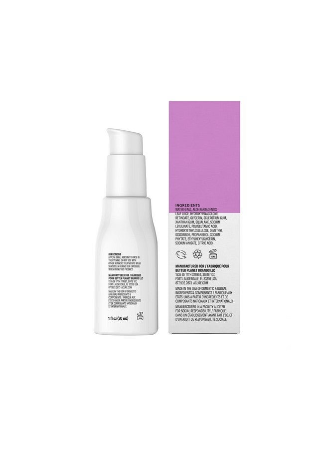 Cure Radically Rejuvenating Retinoid Overnight Complex 100% Vegan For Age Performance With Polyglutamic Acid & Plant Squalane Smoothes Complexion & Fights Wrinkles