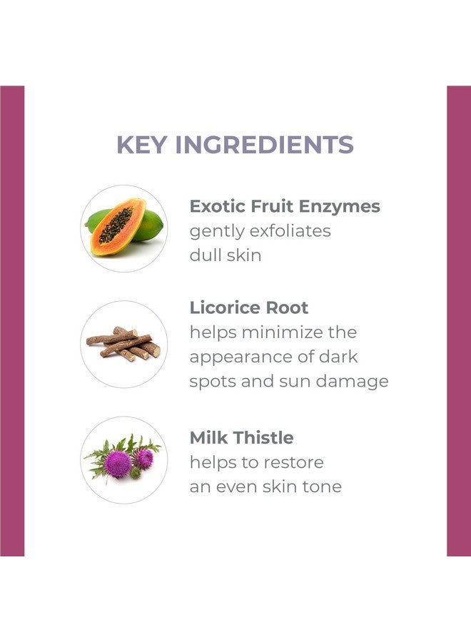 Derma E Gentle Enzyme Peel Brightening Exfoliator Mask Natural Enzymatic Chemical Peel With Papaya Milk Thistle And Licorice Root Resurfaces Smooths And Rejuvenates Facial Skin 1.7 Oz