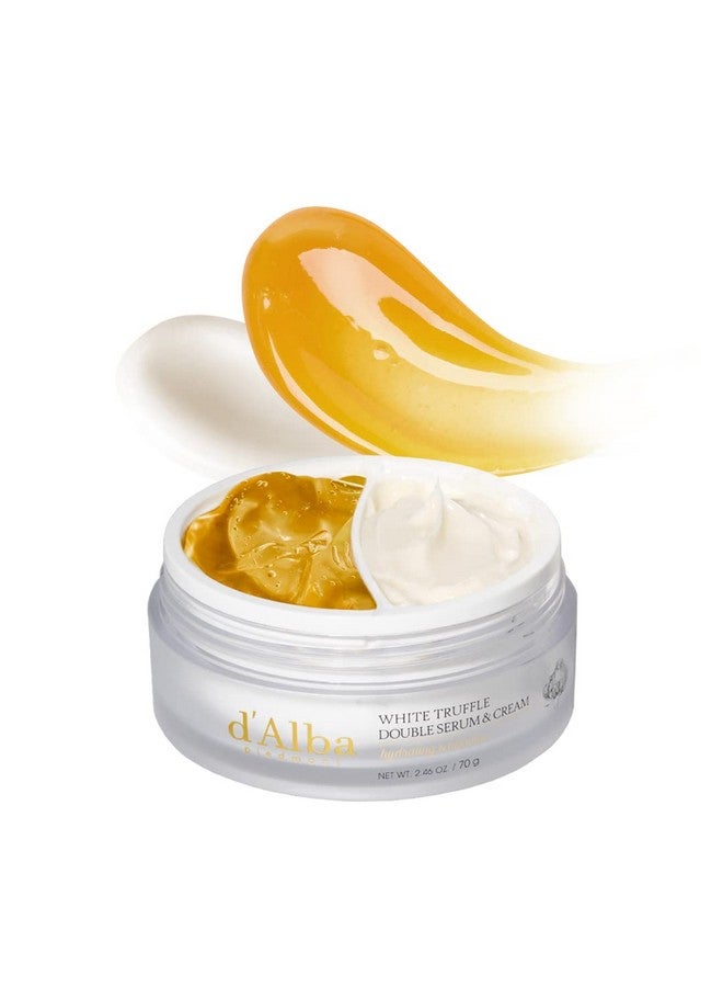 D'Alba Italian White Truffle Double Serum & Cream Customizable 2In1 Intensive Skin Care Cream For Elasticity And Brightness Mild And Vegan Dual Cream
