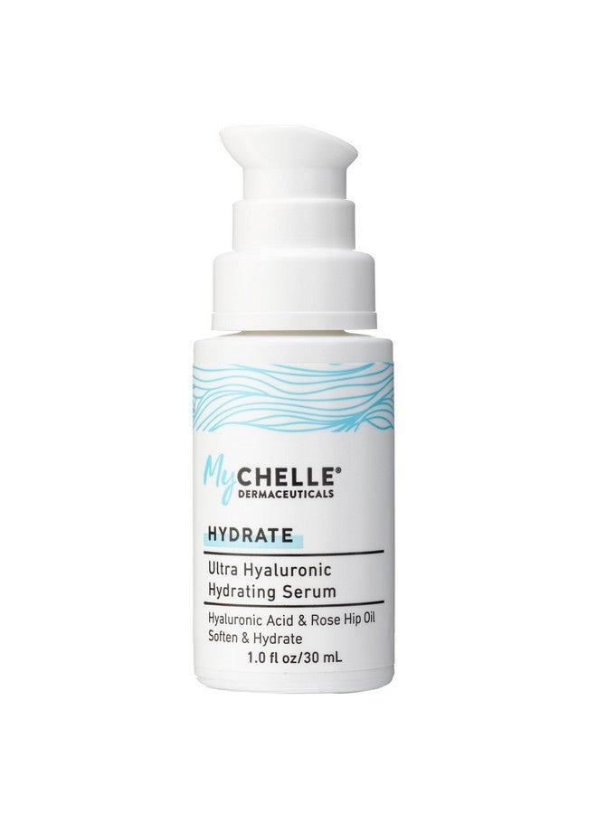 Ychelle Dermaceuticals Ultra Hyaluronic Hydrating Serum (1.0 Fl Oz) Rich Hydration For Dry Skin With Vegan Hyaluronic Acid Help Plump Skin And Help Reduce Appearance Of Fine Lines And Wrinkles