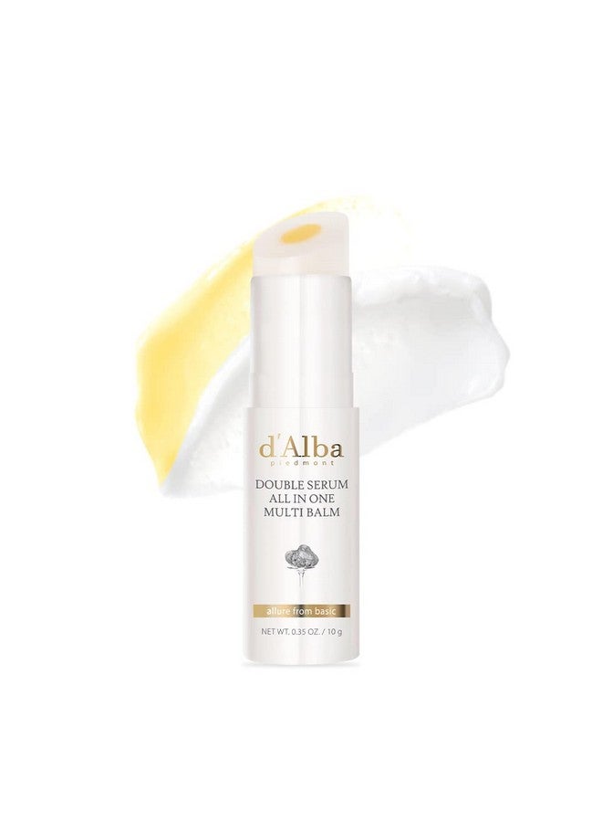 D'Alba Italian White Truffle Double Serum Allinone Multi Balm Vegan Skincare 3In1 Treatment With White Truffles For Moisture And Wrinkle Improvement Glowy Finish Serum Stick