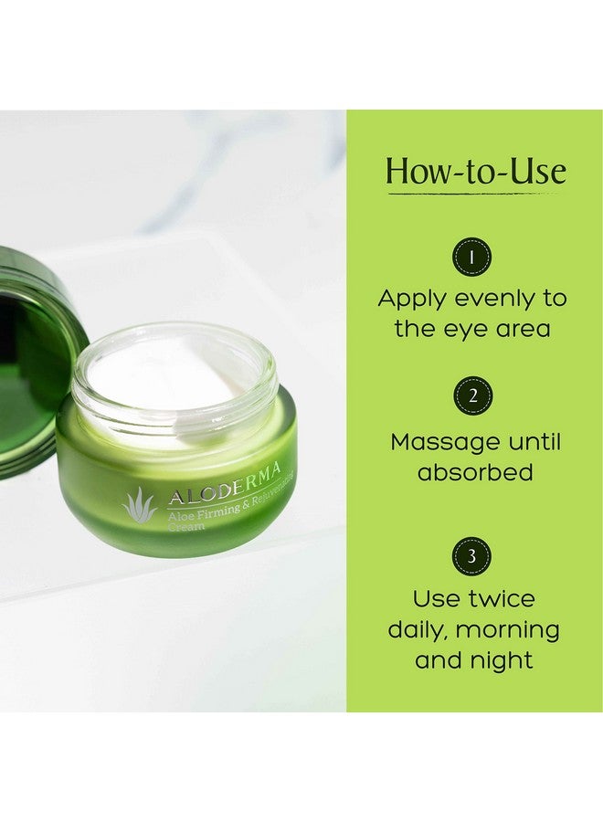 Loderma Firming Face Cream With 75% Organic Aloe Vera Face And Neck Firming Cream With Hyaluronic Acid & Vitamin E Aloe Renewing Skin Firming Cream Reduce Appearance Of Fine Lines And Wrinkles