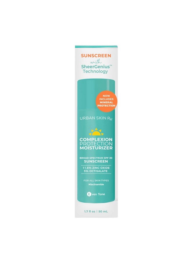 Rban Skin Rx® Complexion Protection Moisturizer Spf 30 ; Sheer Lightweight Cream Tones Hydrates And Provides Broadspectrum Sun Protection Formulated With Squalane And Vitamin E ; 1.7 Oz