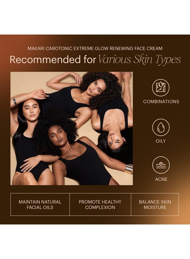 Akari Naturalle Carotonic Extreme Glow Renewing Face Cream Spf15 (1.7 Oz) ; Brightens Moisturizes And Rejuvenates Skin ; Helps Diminish Acne Control Oily Face And Minimize The Appearance Of Aging