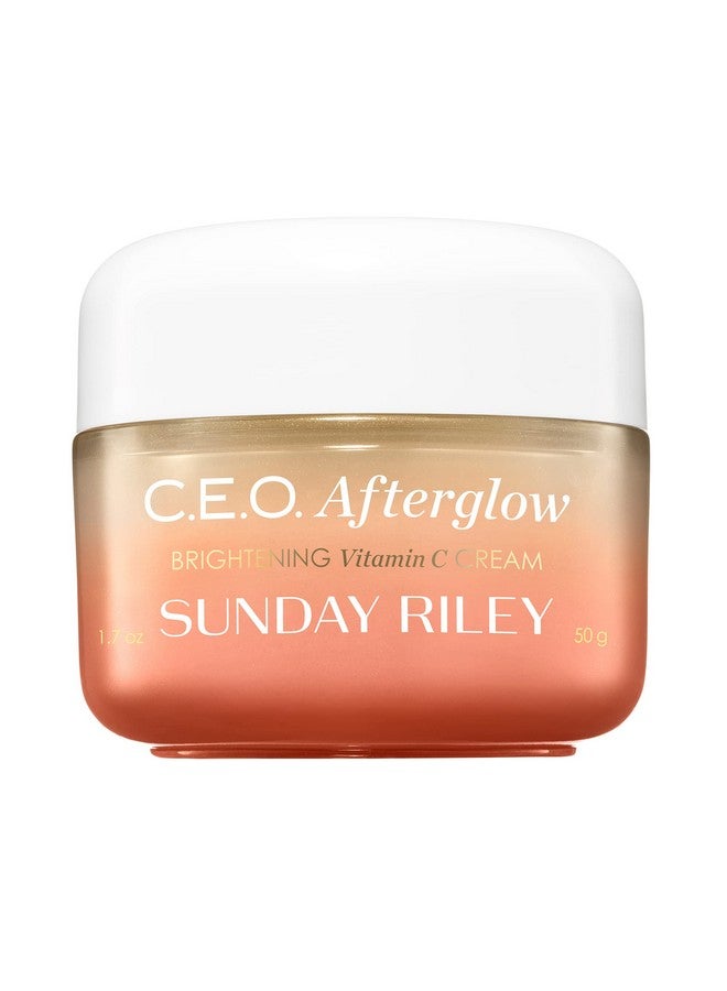 Unday Riley C.E.O. Afterglow Brightening Vitamin C Cream Face Moisturizer 1.7 Oz.