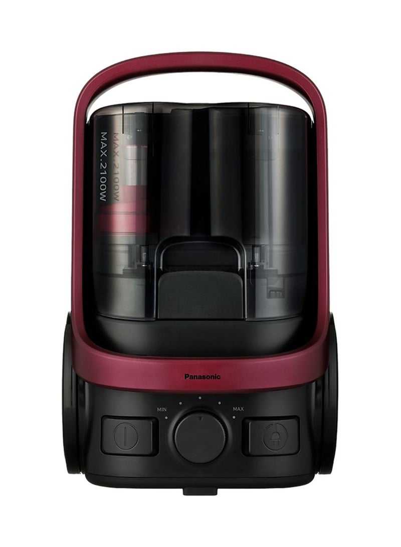 Bagless Canister Vacuum Cleaner 2.2 L 2100 W MC-CL607RE47 Ruby Red