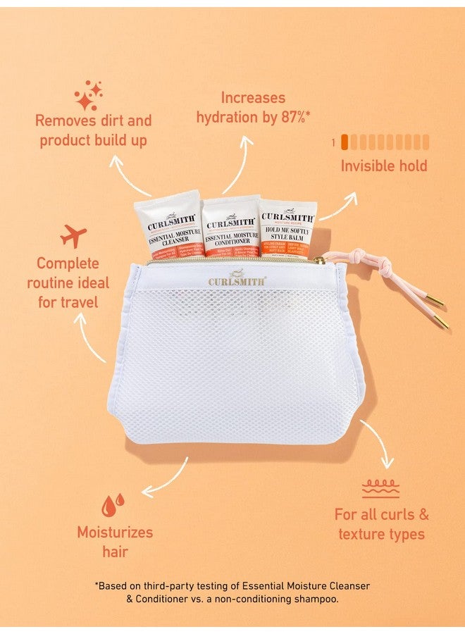 Urlsmith Essential Travel Trio With Cleanser Conditioner And Style Balm For Wavy Curly And Coily Hair 2X 89Ml/3Fl Oz 1X 59Ml/2Fl Oz