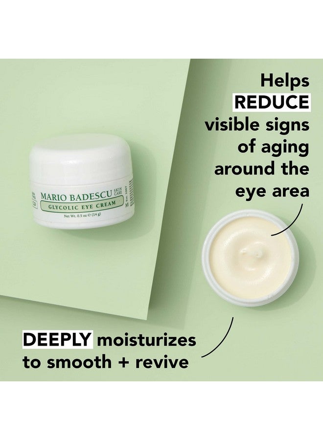 Ario Badescu Glycolic Eye Cream Anti Aging Skin Care For Fine Lines And Wrinkles Overnight Eye Moisturizer With Vitamin E Aha And Cocoa Butter For Combination Or Dry Skin 0.5 Ounce (Pack Of 1)