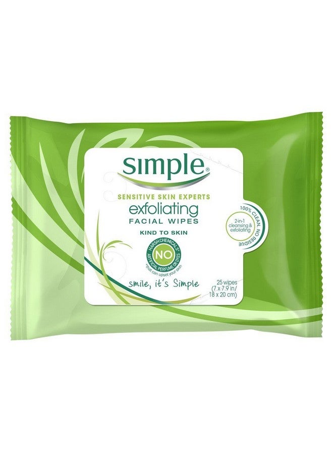Imple Exfoliating Facial Wipes 25 Count (Pack Of 3)