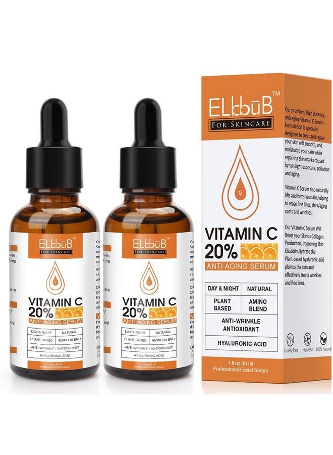 Premium 20% ??????? ? ????? (2Pack) With Hyaluronic Acid Retinol & Amino Acids Boost Skin Collagen Hydrate & Plump Skin Anti Aging & Wrinkle Facial Serum