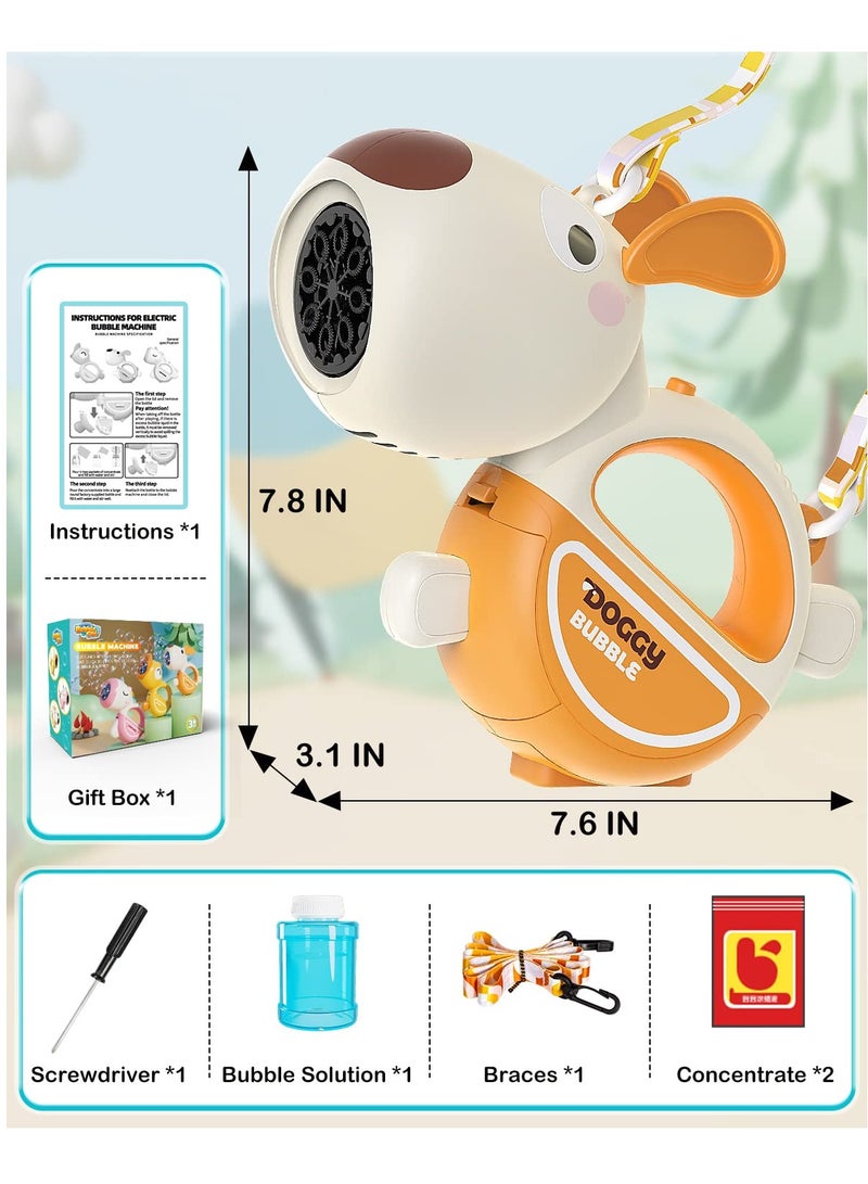 SYOSI Bubble Gun Blaster, Bubble Machine Gun Toys for Toddlers, Outdoor Bubble Gun with Music Lights for Kids, Adults Bubble Makers, Bubble Blaster Gun Bubble Blower Toy for Boys and Girls