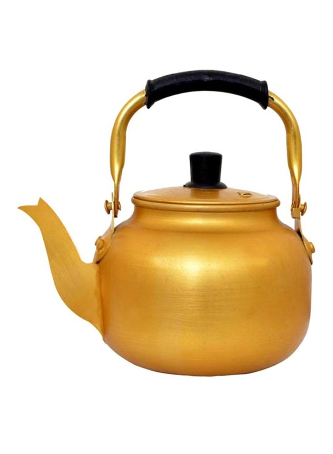 Aluminium Tea Kettle Gold/Black 1.5Liters