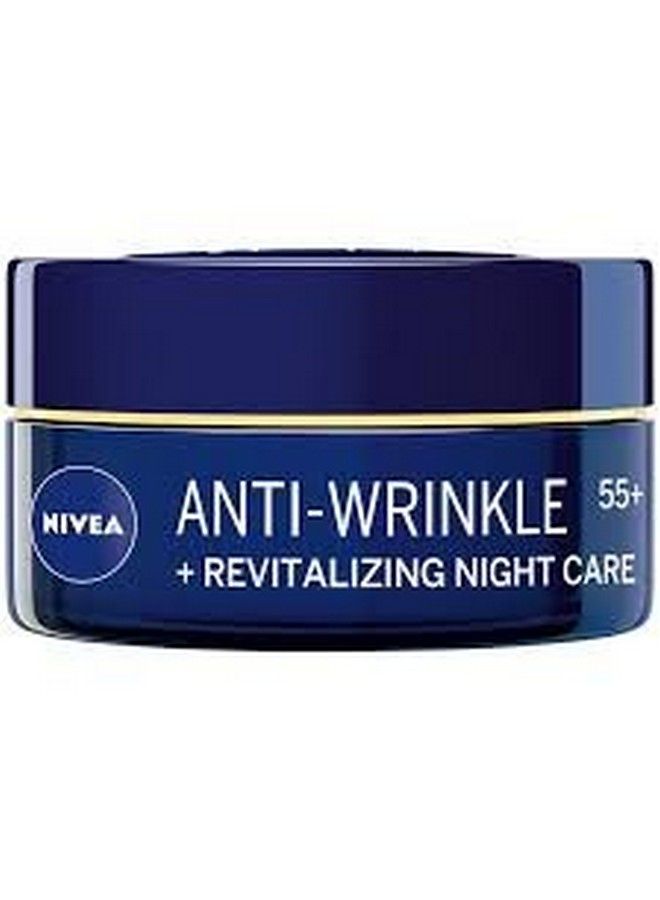 Antiwrinkle Revitalizing Night Care Face Cream Antiaging 55 With Avocado Oil Calcium And Panthenol 50Ml / 1.69 Oz