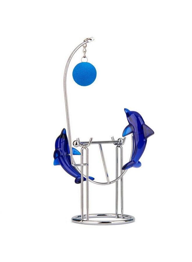 Dolphins Kinetic Art Balancing Decompression Toy Decompressive Science Psychology Home Office Decor Desk Decor Toy (Wj121 Hl04 Dolphins Toy)