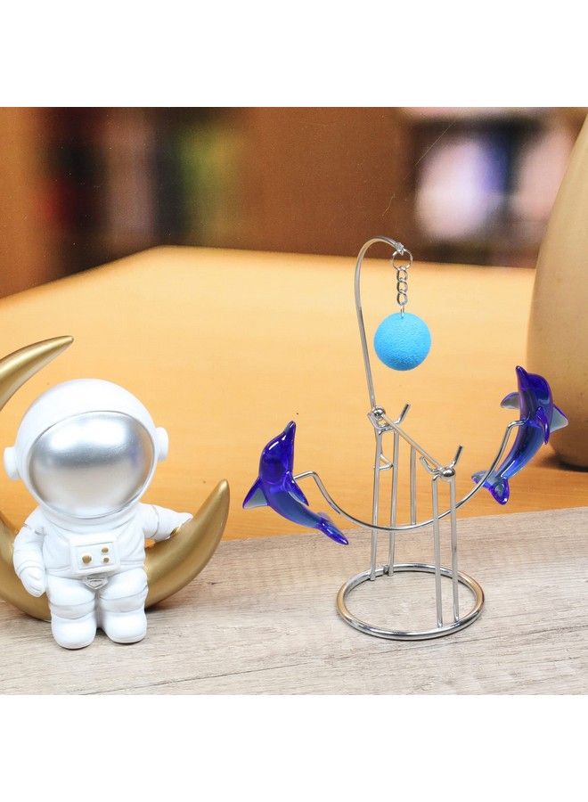 Dolphins Kinetic Art Balancing Decompression Toy Decompressive Science Psychology Home Office Decor Desk Decor Toy (Wj121 Hl04 Dolphins Toy)