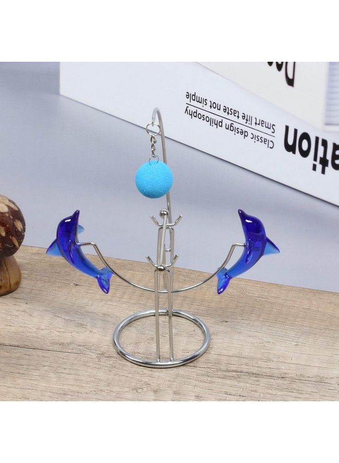 Dolphins Kinetic Art Balancing Decompression Toy Decompressive Science Psychology Home Office Decor Desk Decor Toy (Wj121 Hl04 Dolphins Toy)