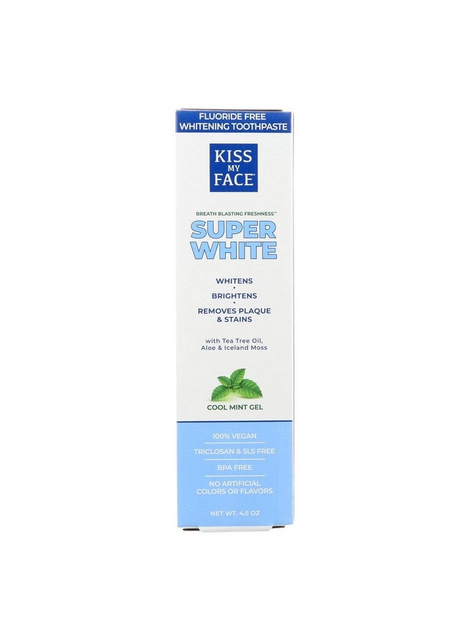 Iss My Face Toothpaste Whitening Cool Mint 4.5 Ounce (Flouridefree) (133Ml) (6 Pack)