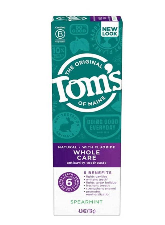 Om'S Of Maine Toms Of Maine Whole Care With Fluoride Natural Toothpaste Peppermint 4.7 Oz 4.7 Oz