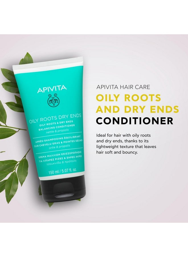 Pivita Conditioner For Oily Roots And Dry Ends For Men And Women Balances Nourishes Hydrates Boosts Volume Repairs Damaged Hair Prevents Breakage & Split Ends With Aloe & Vitamin E 5.07 Fl Oz