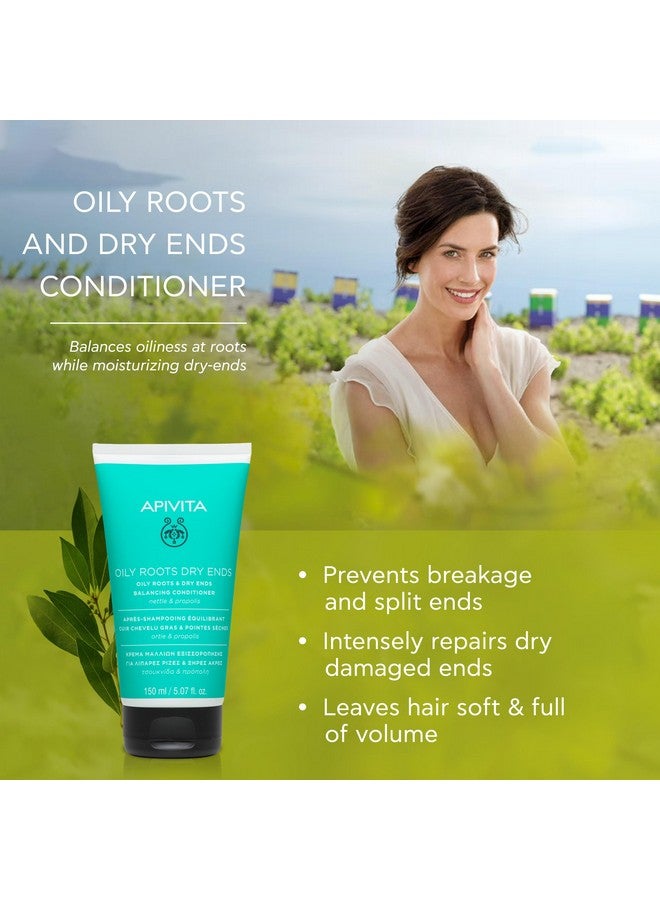 Pivita Conditioner For Oily Roots And Dry Ends For Men And Women Balances Nourishes Hydrates Boosts Volume Repairs Damaged Hair Prevents Breakage & Split Ends With Aloe & Vitamin E 5.07 Fl Oz
