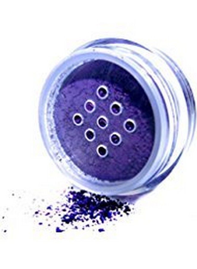 ª Beautiful Deep Eggplant Purple Blue Loose Powder Mineral Glitter Single Eyeshadow Dust Pigment Jar Pot Talc & Paraben Free No Animal Testing & Cruelty Free