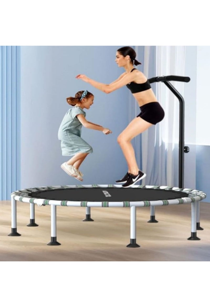 COOLBABY Adult Trampoline Mini Fitness Home Exercise Indoor Trampoline Adult Gym Motion Foldable Trampoline Exercise to Lose Weight Jump Bed 40 inc with handle