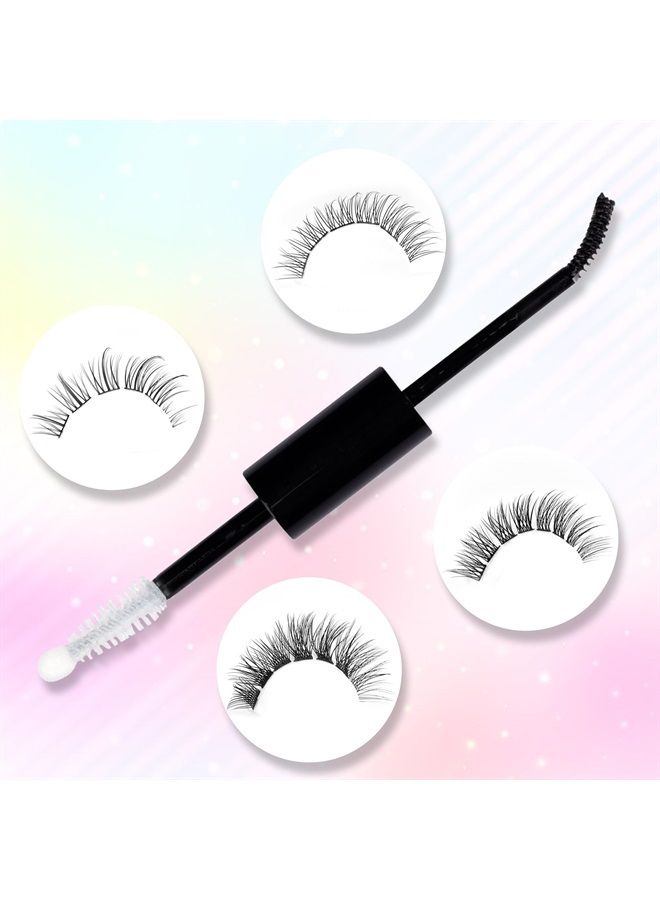 Lashes Glue Bond and Seal Cluster Lashes Glue Super Strong Hold Lashes Glue for Extension Lashes Waterproof Latex Free Eyelashes Glue for Sensitive Eyes 5ML Each