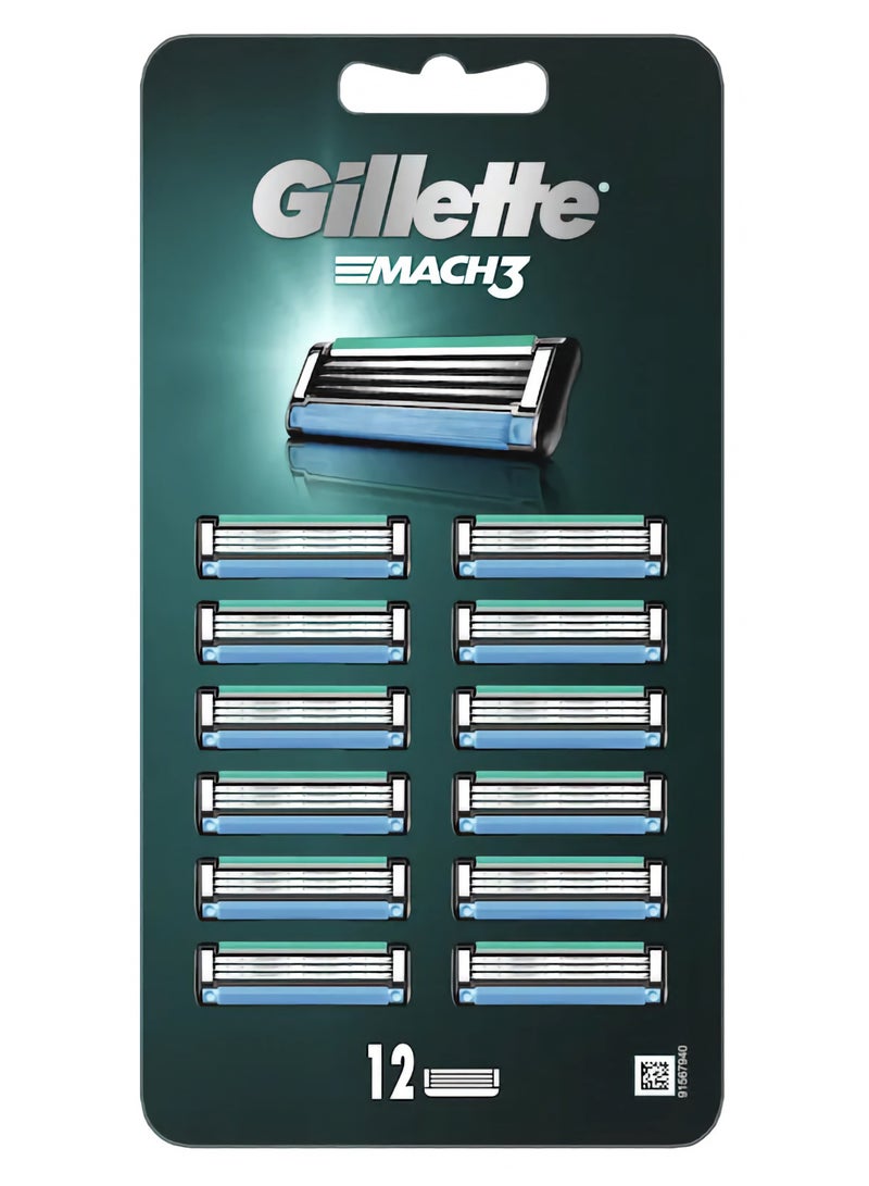 Gillette Mach 3 Blades 12's pack