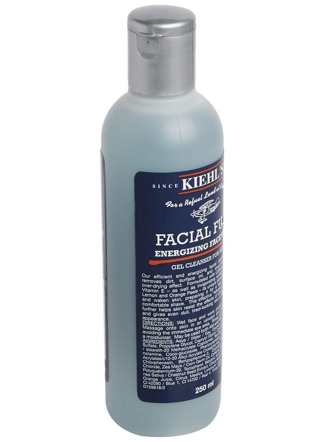 Iehl'S Facial Fuel Energizing Face Wash Gel Cleanser For Men 8.4 Ounce