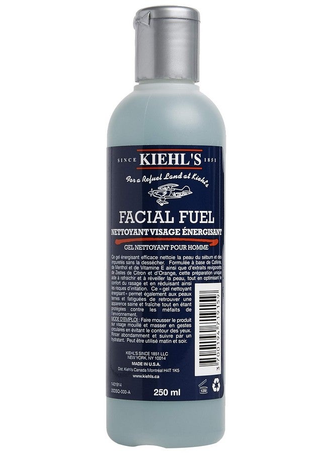 Iehl'S Facial Fuel Energizing Face Wash Gel Cleanser For Men 8.4 Ounce