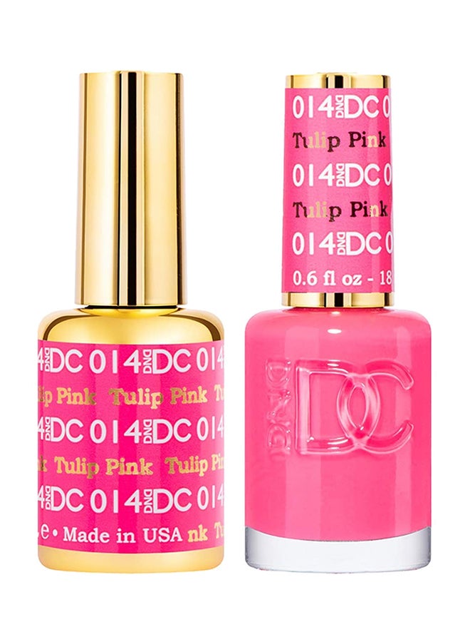 Nail Lacquer Gel With Polish DC 014-Tulip Pink