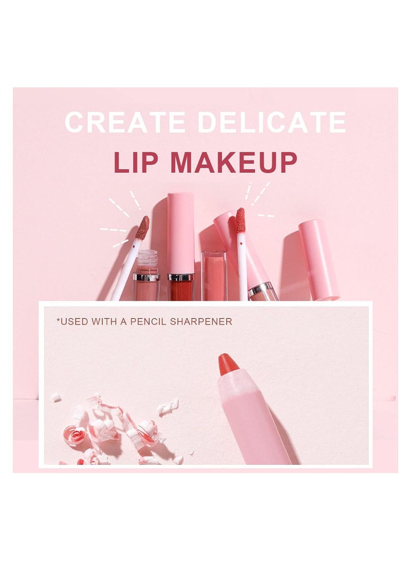 Lip Liner Pens and Matte Liquid Lipstick Set Waterproof Long Lasting Lip Pen Non-Stick Cup Velvety Nude One Step Lips Makeup Kits Lipstick Make up Gift Set A Set