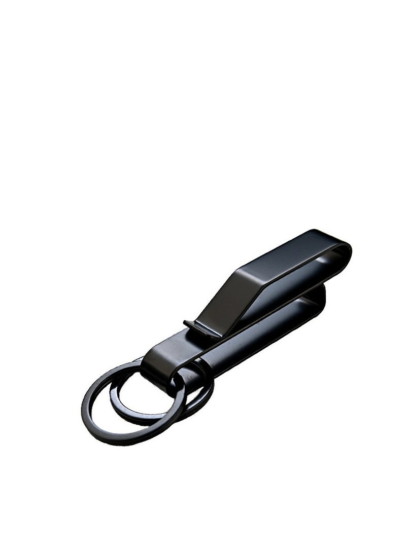 Duty Belt Key Holder Stainless Steel Tactical Loop for Police Fire Agencies Fits 1.5-2.25 Inch Belts Includes 3 Holders and 6 Detachable Rings