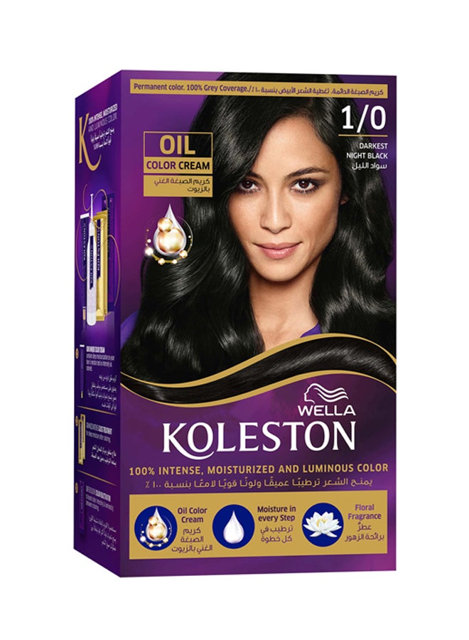 Koleston Oil Color Cream Darkest Night Black 1/0 142ml