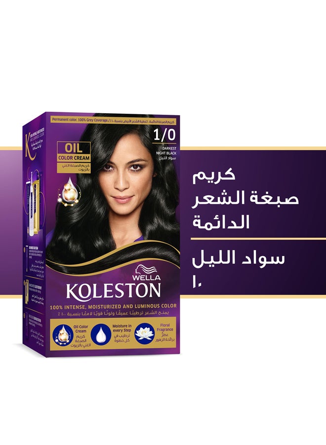 Koleston Oil Color Cream Darkest Night Black 1/0 142ml